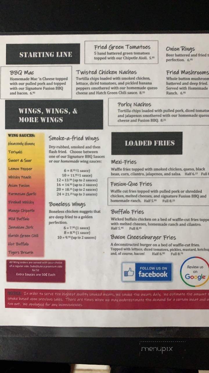Fusion Grill - Dadeville, AL menu_pic