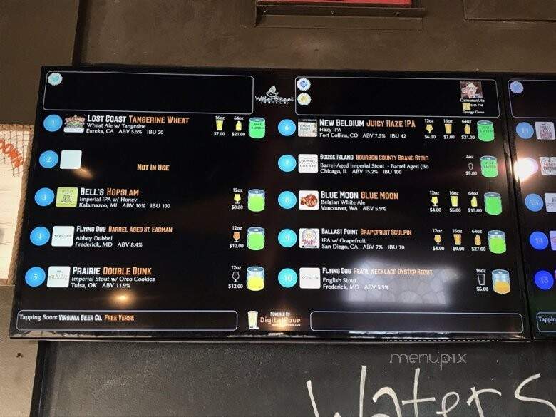 Water Street Grille - Yorktown, VA menu_pic