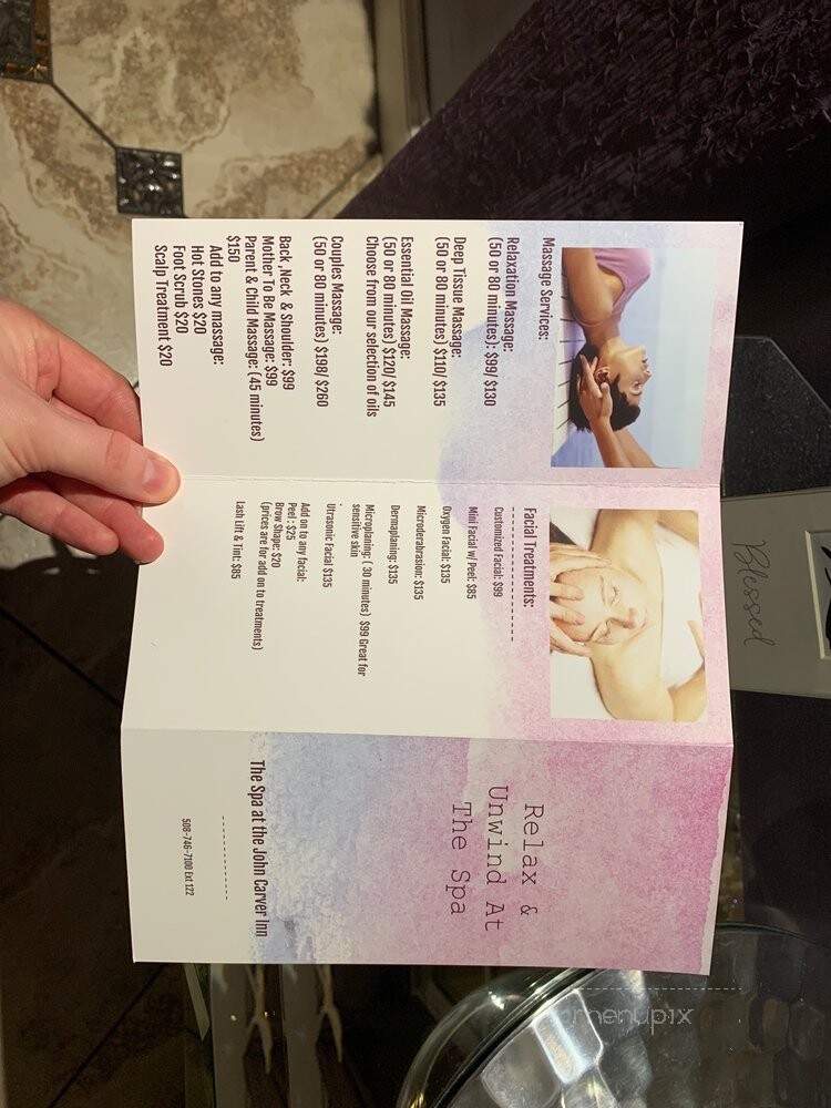 John Carver Inn - Plymouth, MA menu_pic