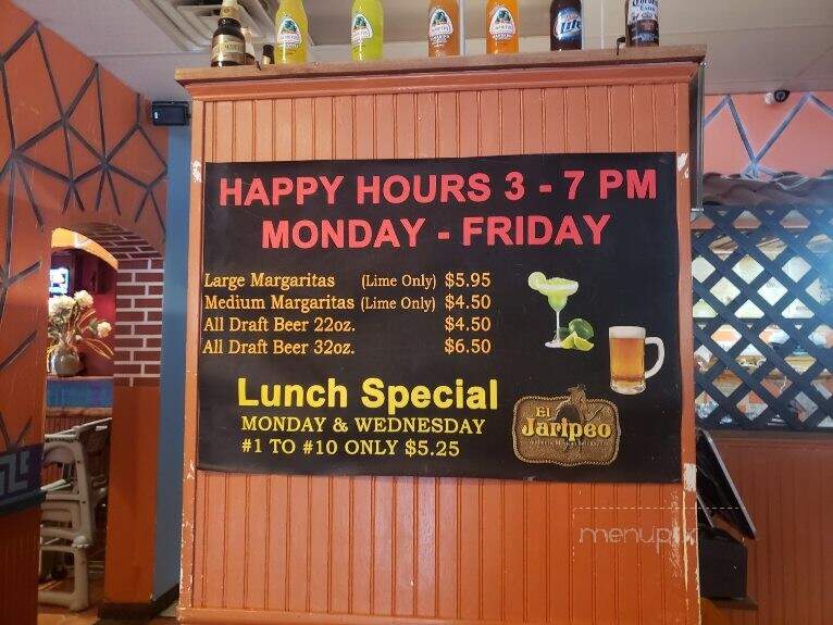 El Jaripeo - Ruckersville, VA menu_pic