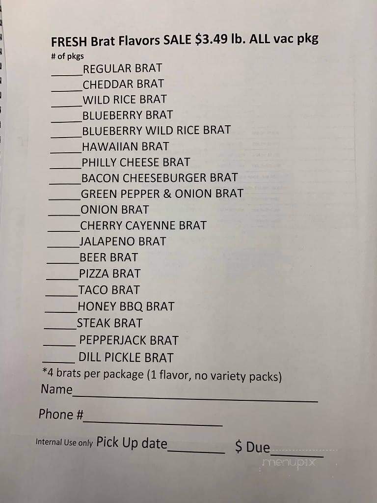 The BBQ Smokehouse - Wadena, MN menu_pic
