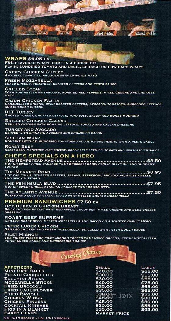 F&L Deli & Catering - Lynbrook, NY menu_pic