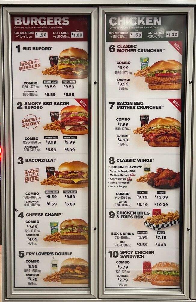 Rally's Hamburgers - Citrus Heights, CA menu_pic