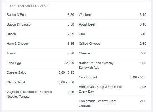 McPherson's Restaurant - Lambton Shores, ON menu_pic