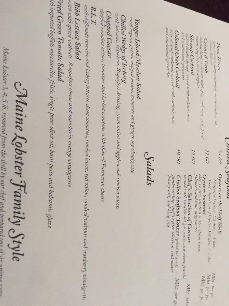 Grill 225 - Charleston, SC menu_pic
