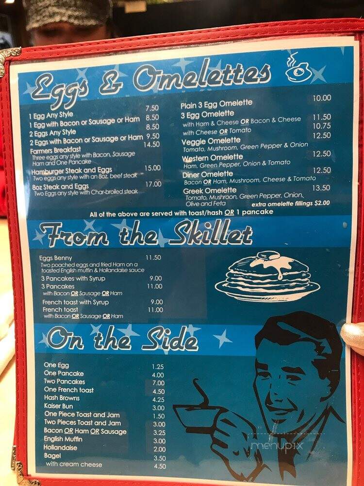 Route 99 Diner - Edmonton, AB menu_pic