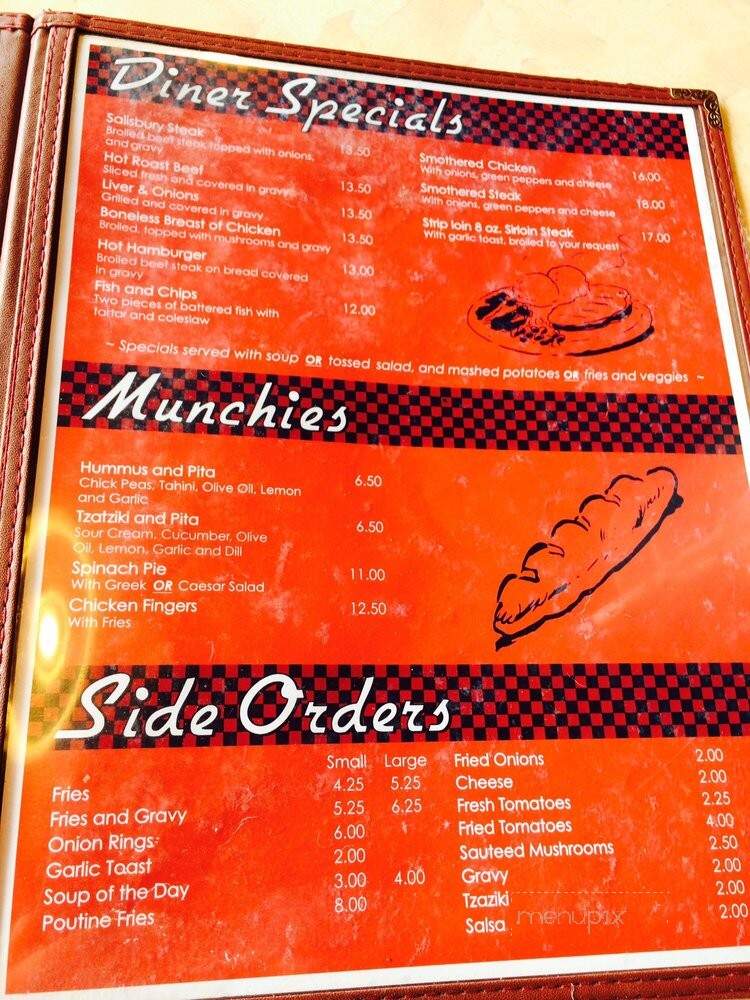Route 99 Diner - Edmonton, AB menu_pic