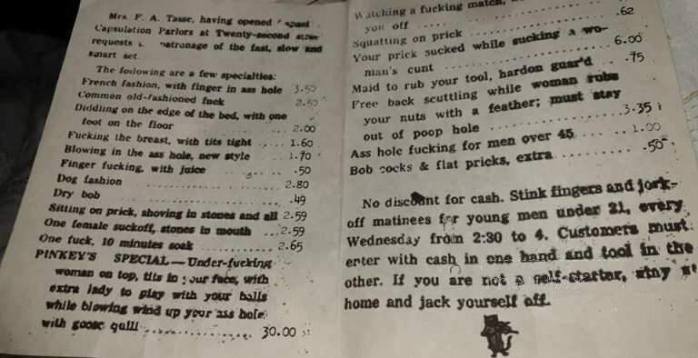 Oyster Bay - Deadwood, SD menu_pic