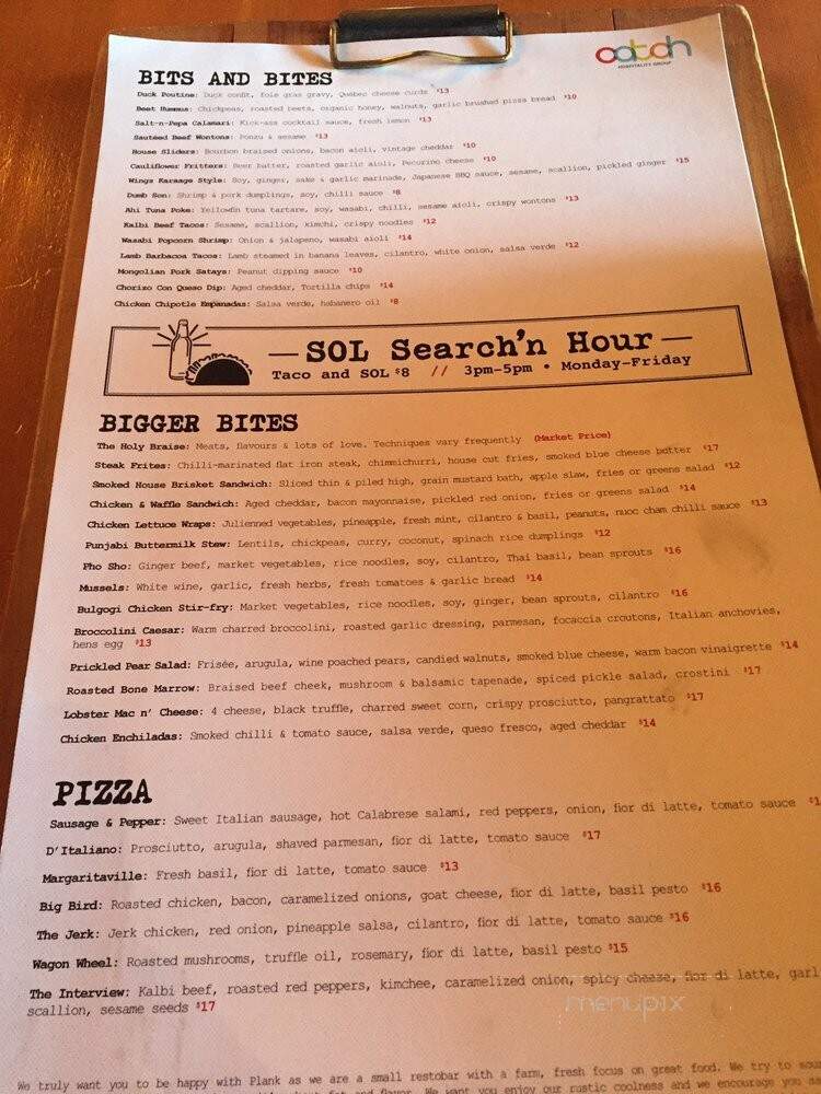 Plank Restobar - Oakville, ON