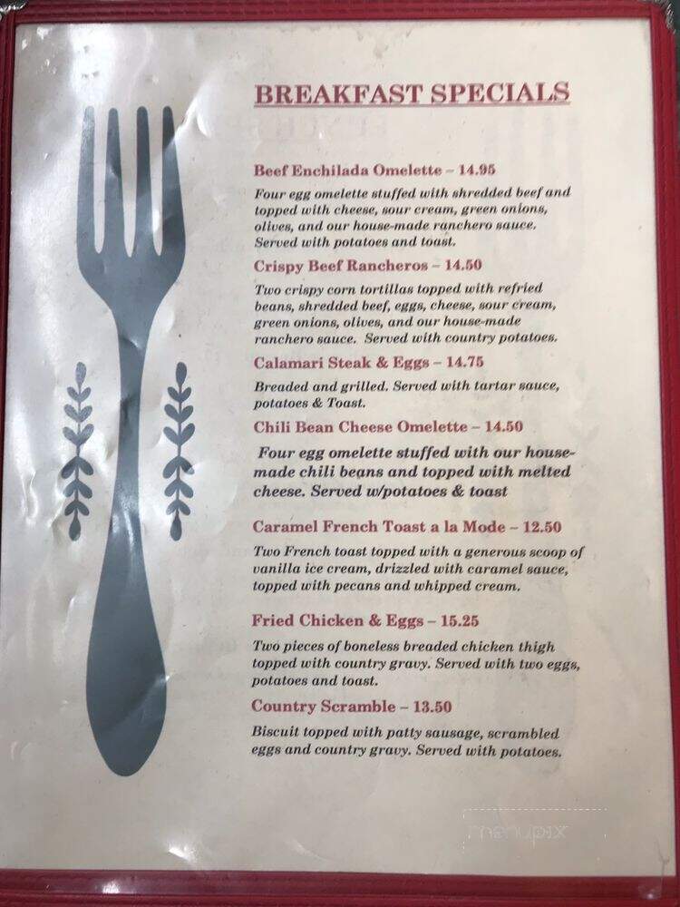 Red Apple Cafe - Fresno, CA menu_pic