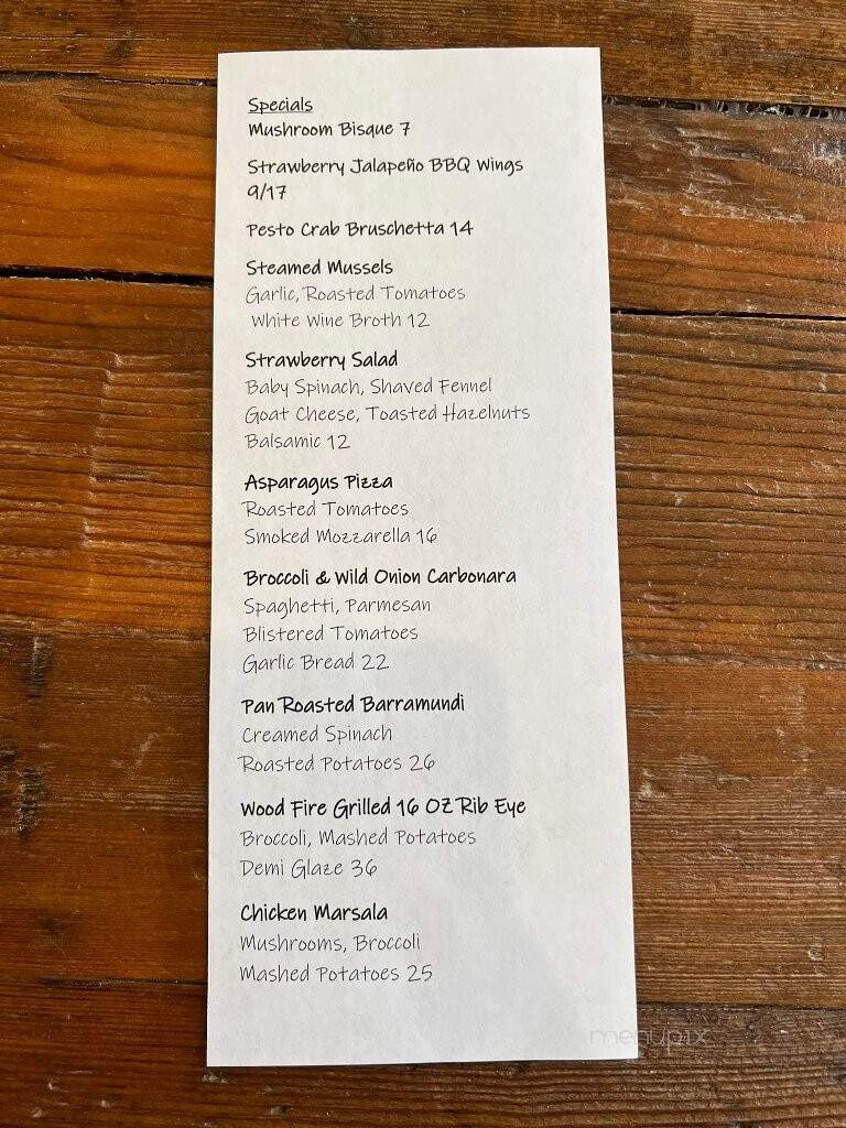 Stottsville Inn - Coatesville, PA menu_pic