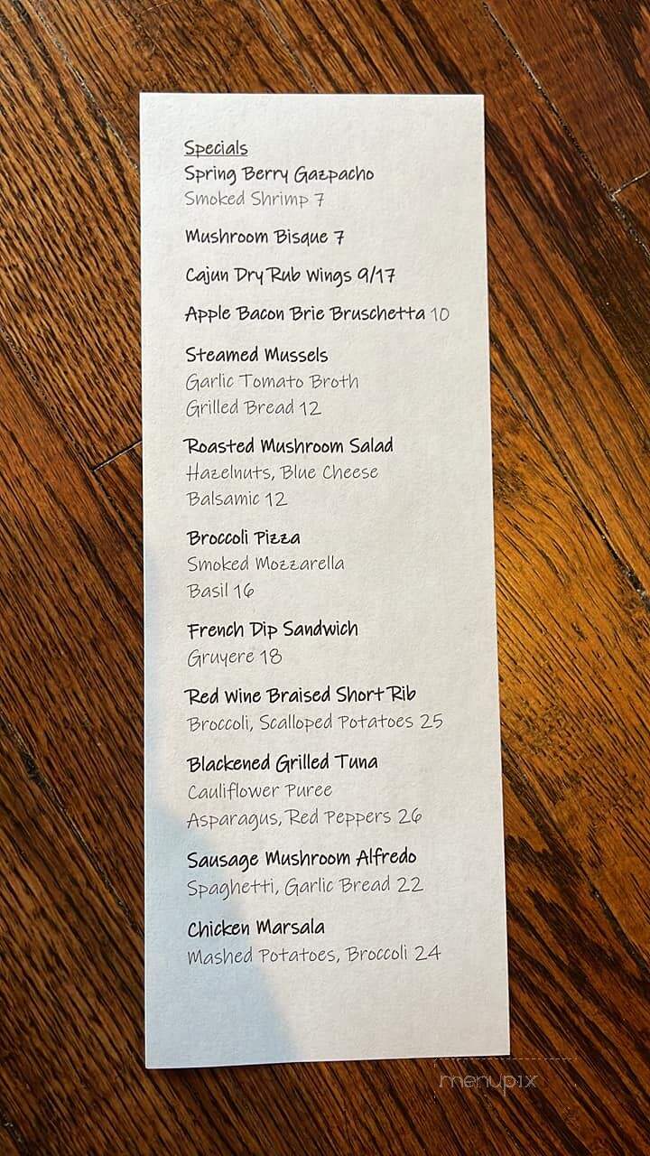 Stottsville Inn - Coatesville, PA menu_pic
