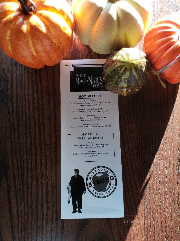 Old Bag of Nails Pub - Toledo, OH menu_pic