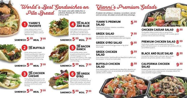 Yiannis Kitchen - Valley, AL menu_pic