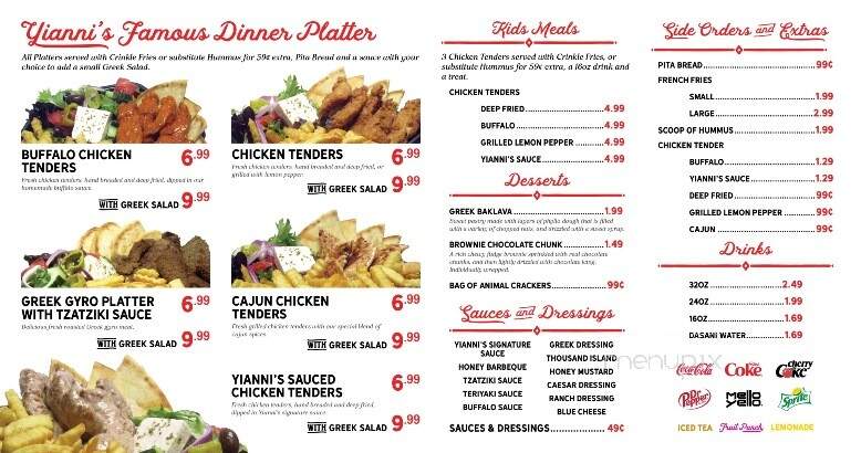 Yiannis Kitchen - Valley, AL menu_pic