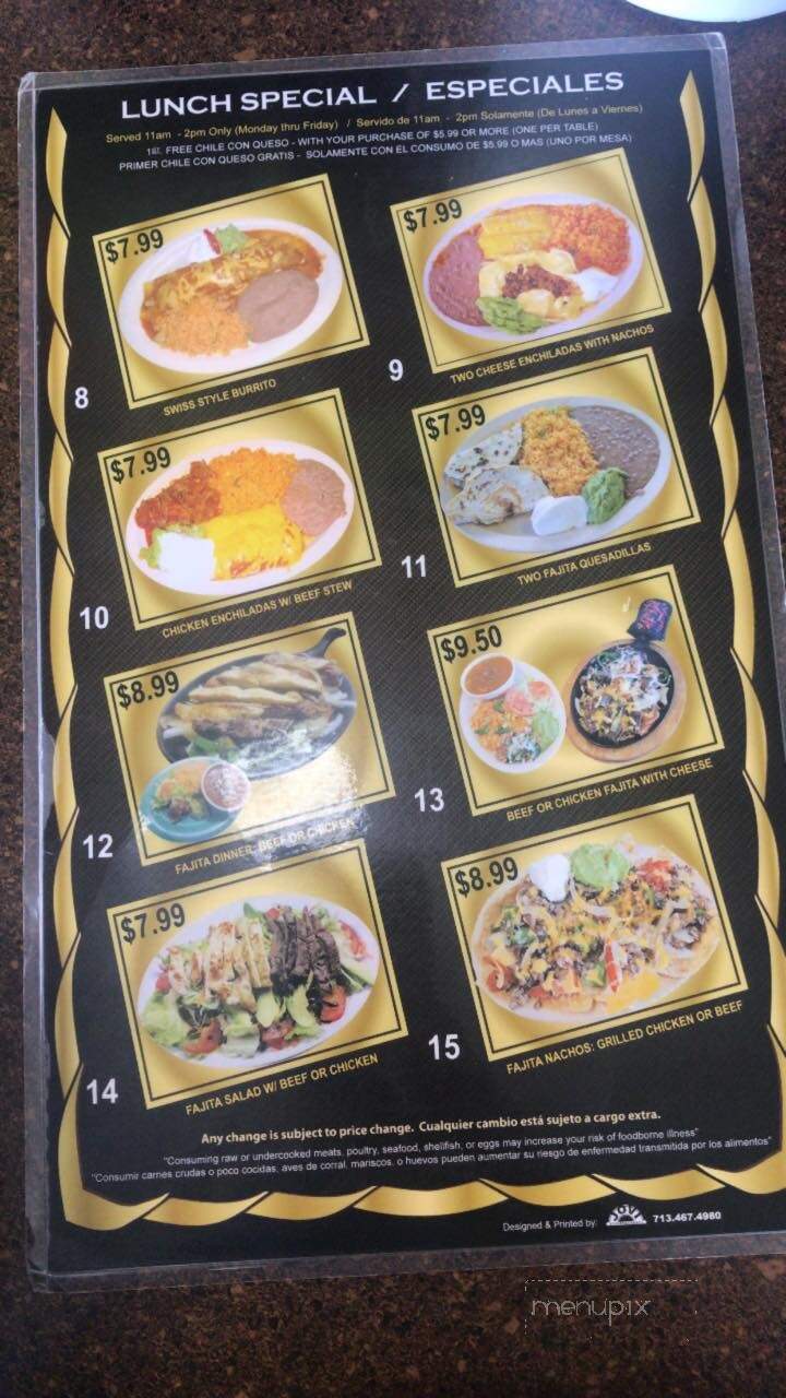 Lindo Mexico Taqueria - Huntsville, TX menu_pic