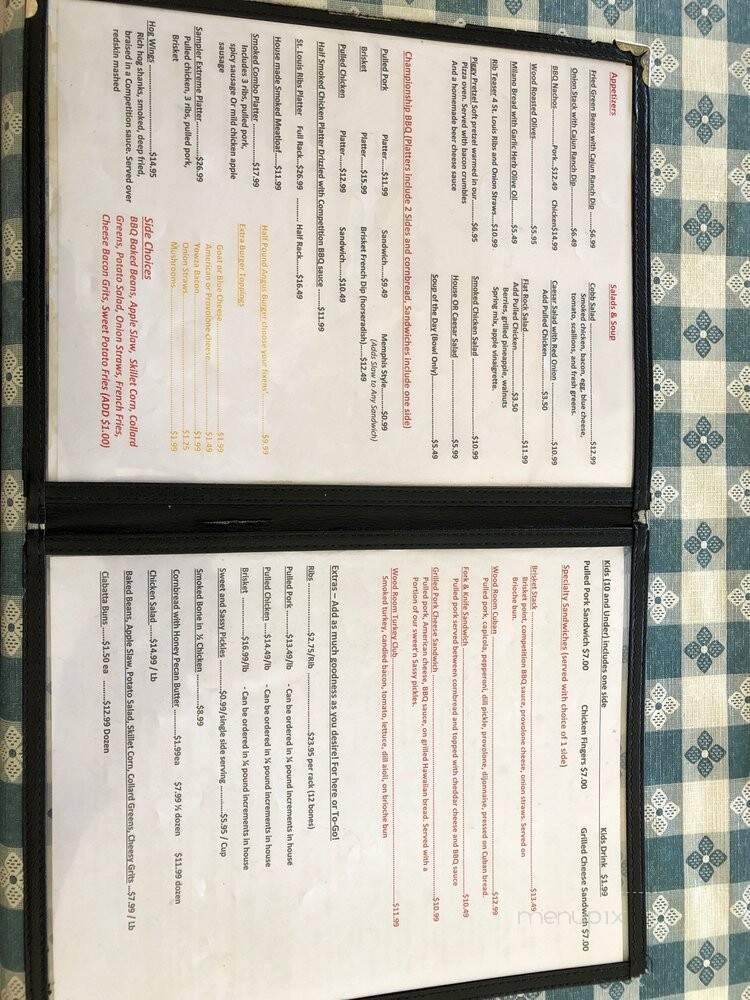 Flat Rock Wood Room - Hendersonville, NC menu_pic
