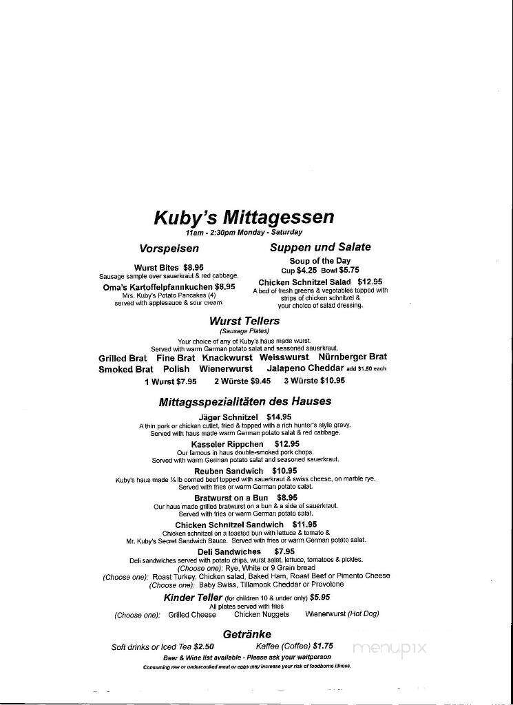 Kuby's Sausage House - Dallas, TX