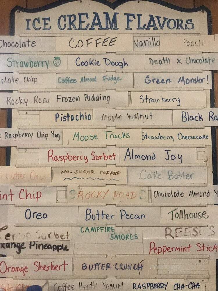 Oxford Creamery - Mattapoisett, MA menu_pic