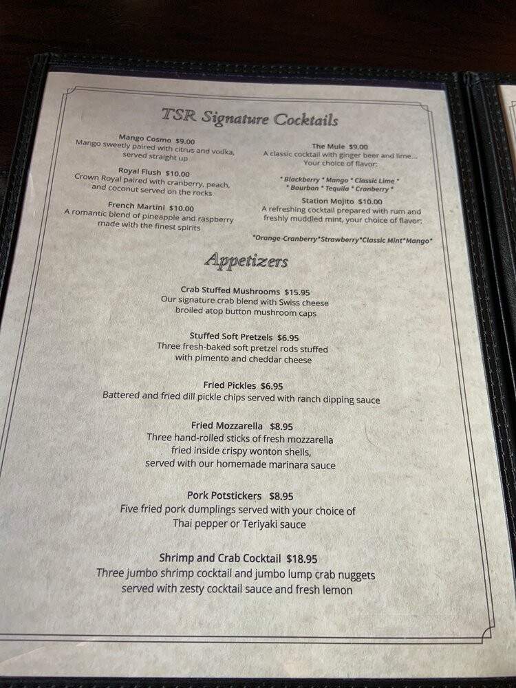 Restaurant At The Station - Tamaqua, PA menu_pic