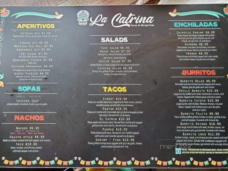 La Catrina - Ellijay, GA menu_pic