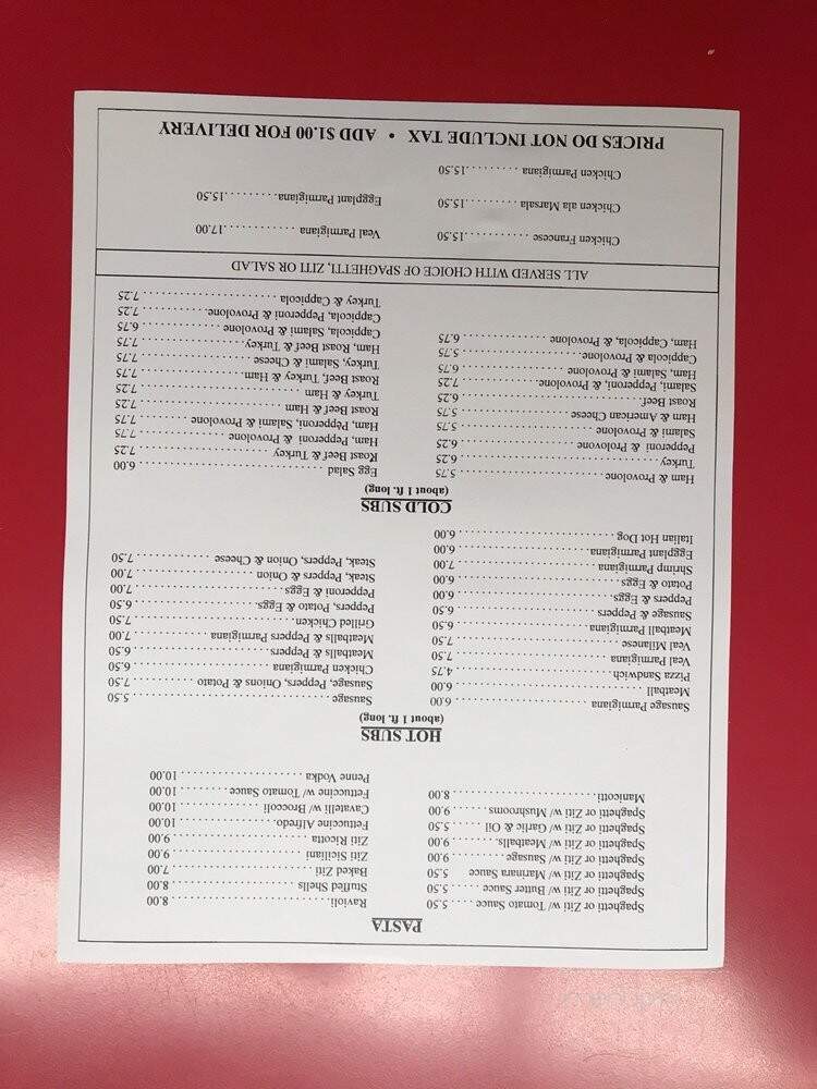 Joe's Restaurant & Pizzeria - Kearny, NJ menu_pic