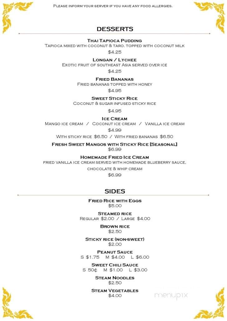 Thai Connection - Columbus, IN menu_pic