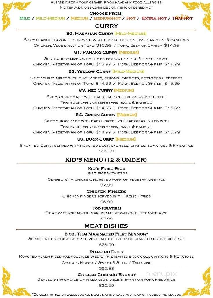 Thai Connection - Columbus, IN menu_pic