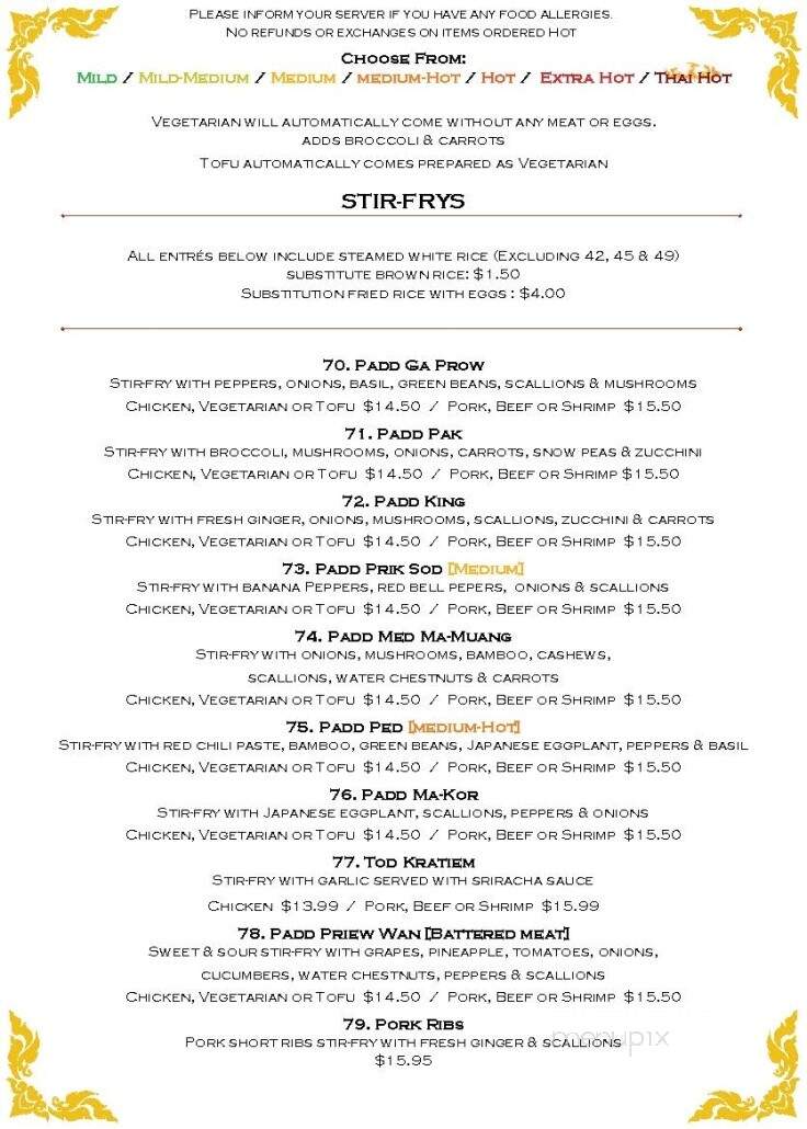 Thai Connection - Columbus, IN menu_pic