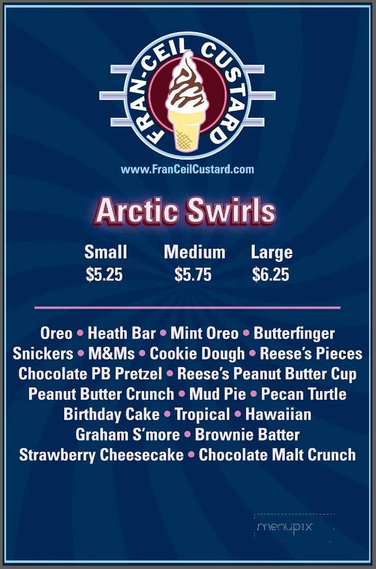 Fran Ceils Custard - Blasdell, NY menu_pic