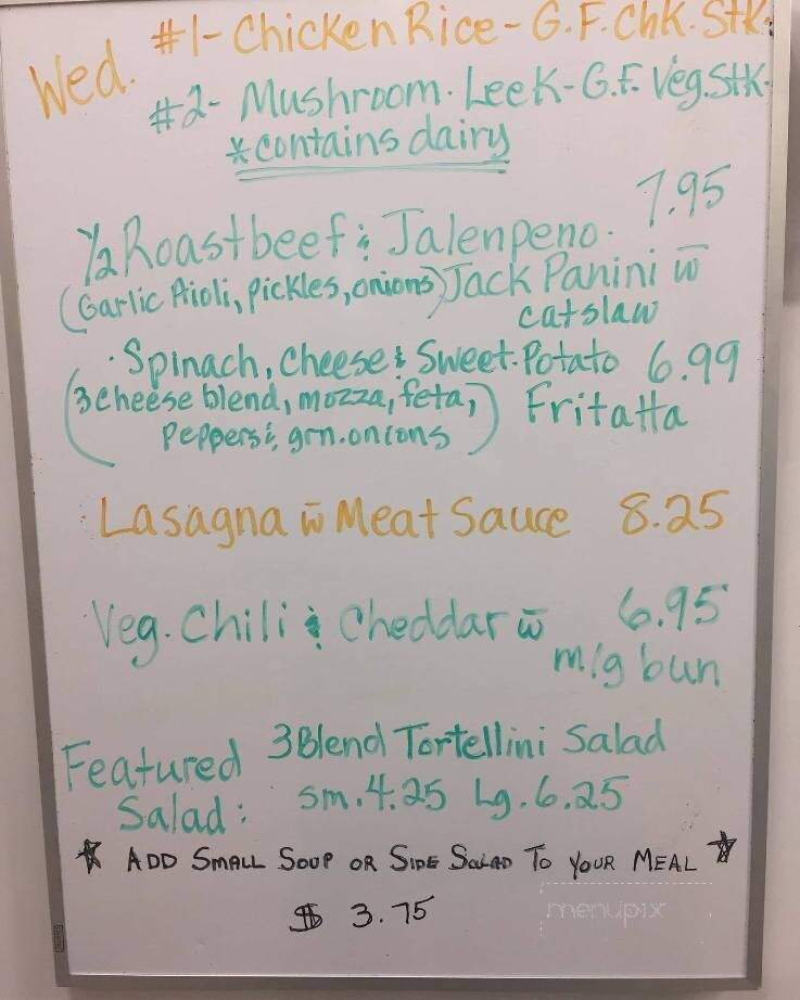 Marmalade Cat Cafe - Kelowna, BC menu_pic
