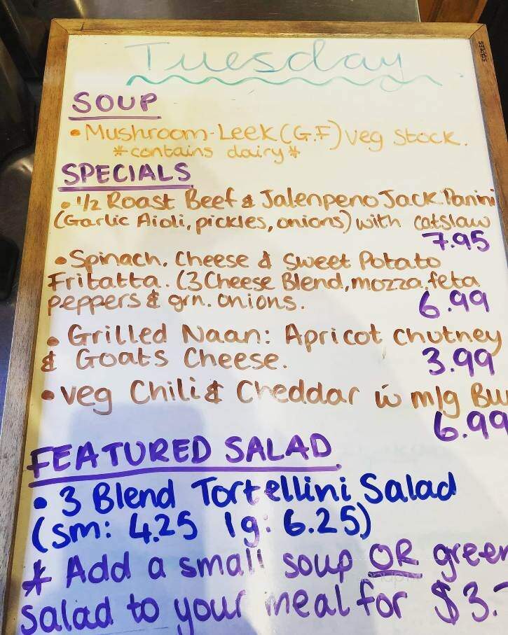 Marmalade Cat Cafe - Kelowna, BC menu_pic