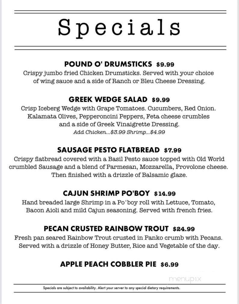 The Craft House Gastropub - Kittanning, PA menu_pic