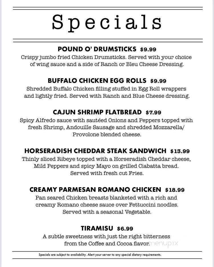 The Craft House Gastropub - Kittanning, PA menu_pic