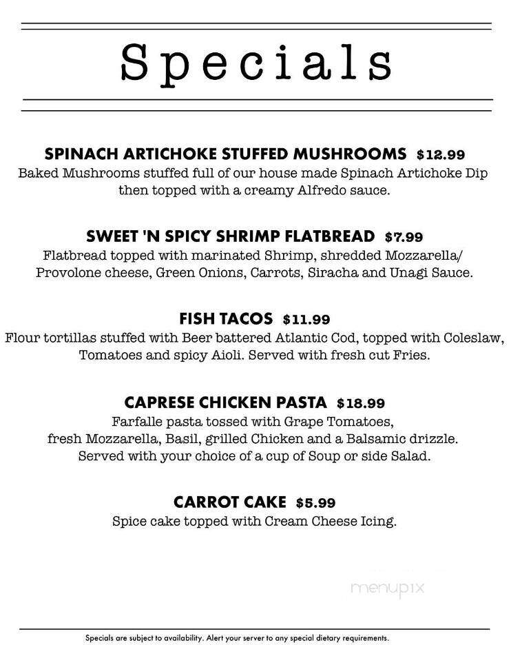 The Craft House Gastropub - Kittanning, PA menu_pic