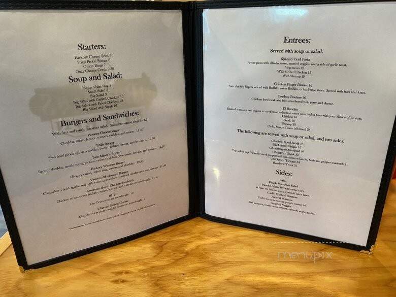 Bowman's cowboy Kitchen - Cedar City, UT menu_pic