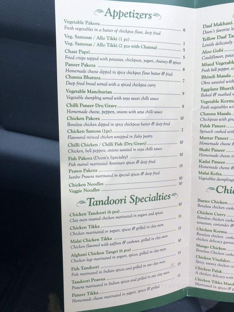 Doon Express Indian Cuisine - Delta, BC menu_pic