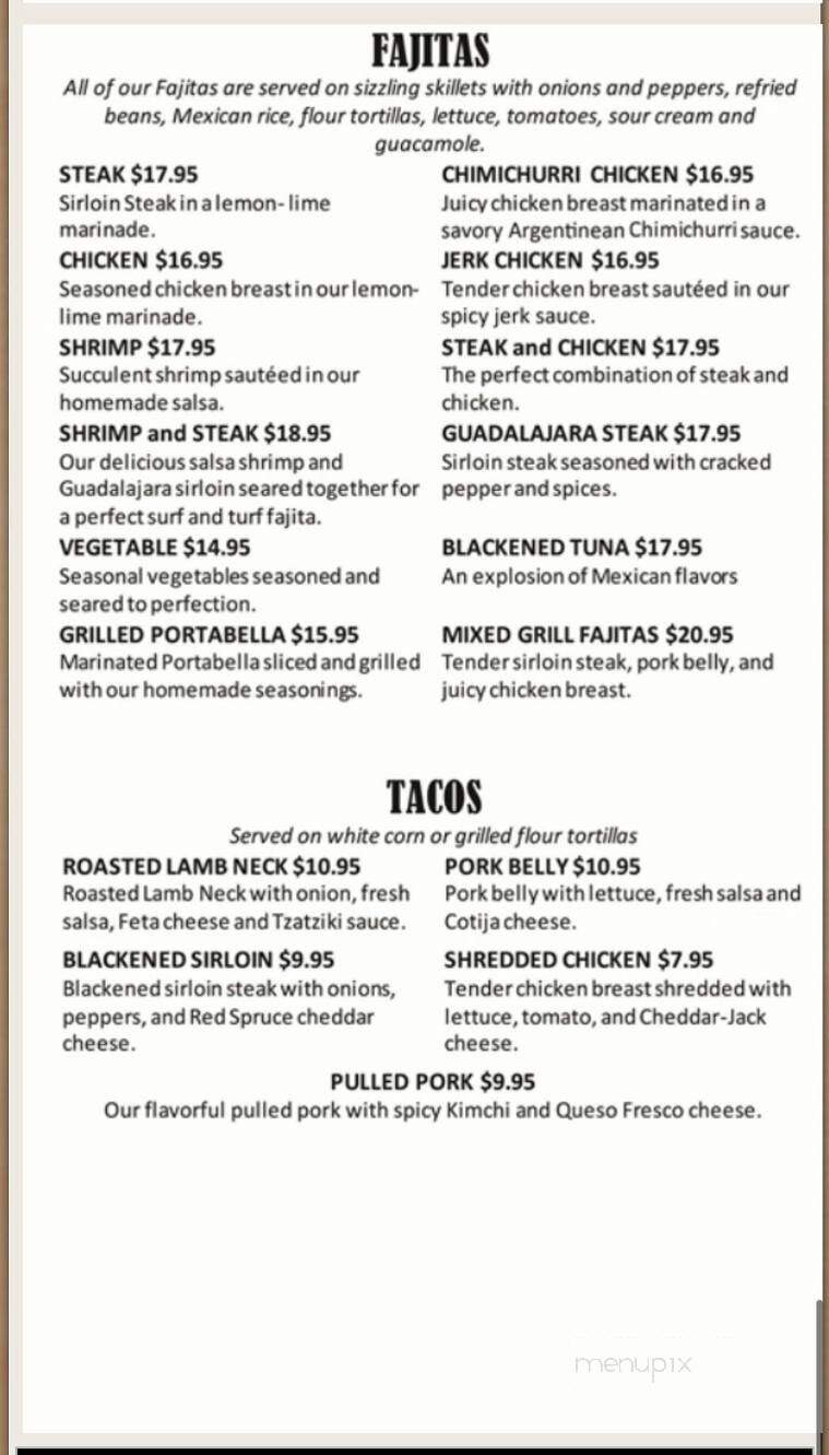 The Wild Wild West Sports Bar - Wheeling, WV menu_pic