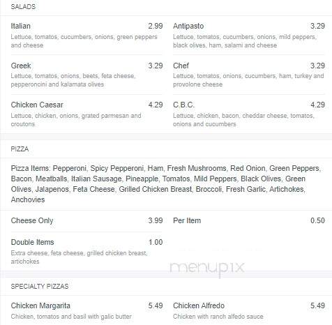 Brioni's Pizza - Harrison Township, MI menu_pic