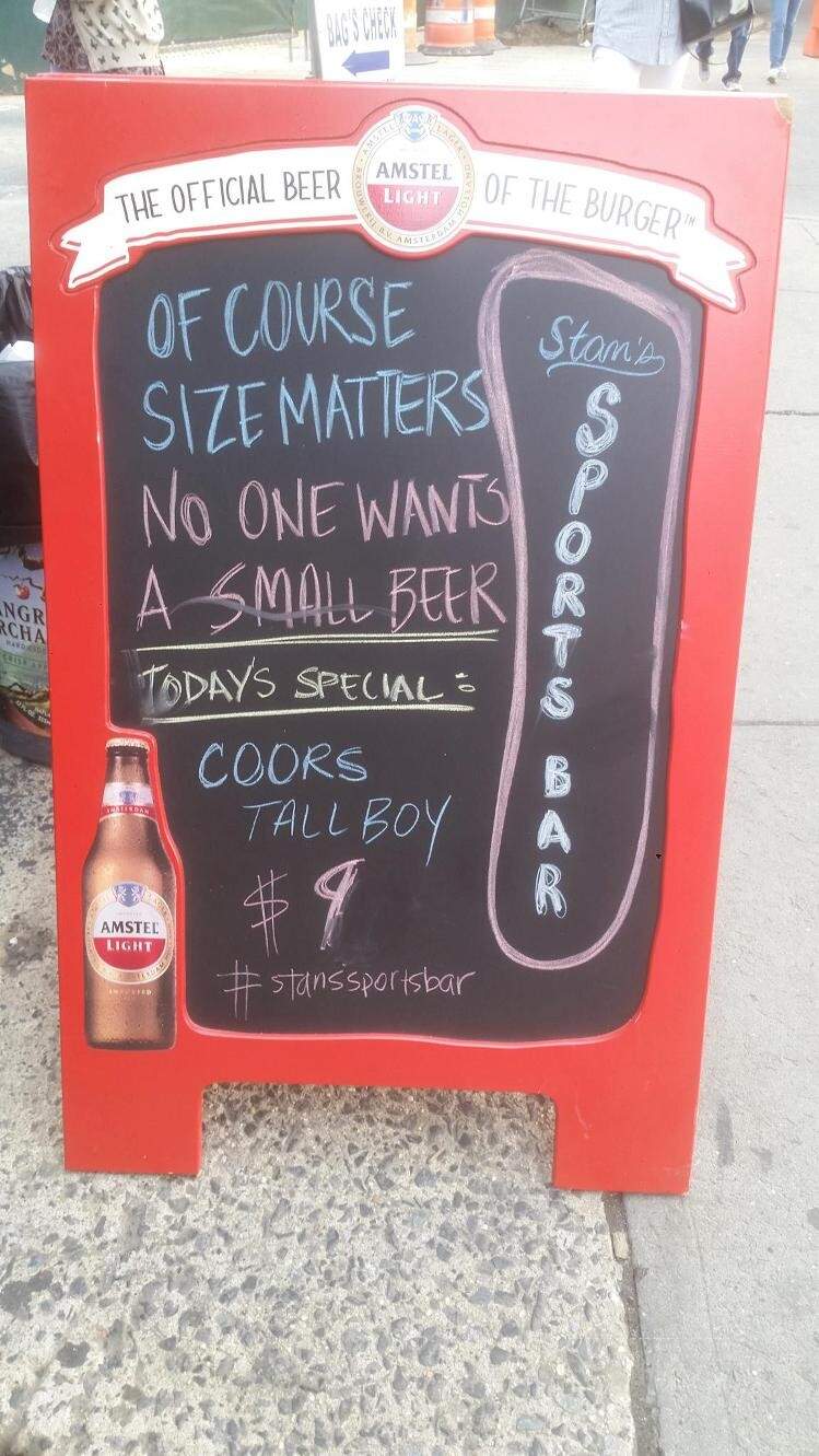 Stan's Sports Bar - Bronx, NY menu_pic