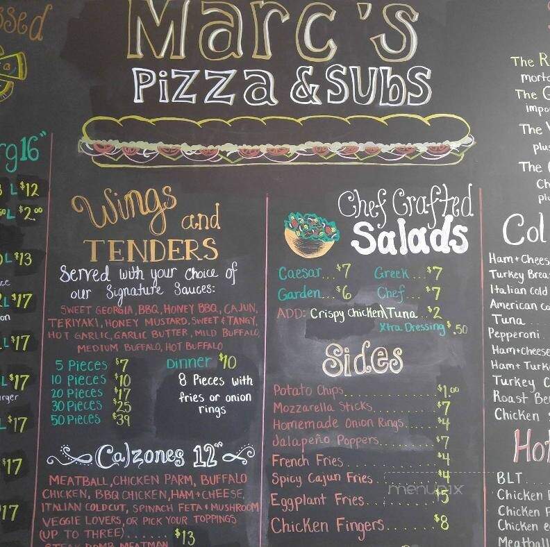 Marc's Pizza & Subs - Merrimack, NH menu_pic