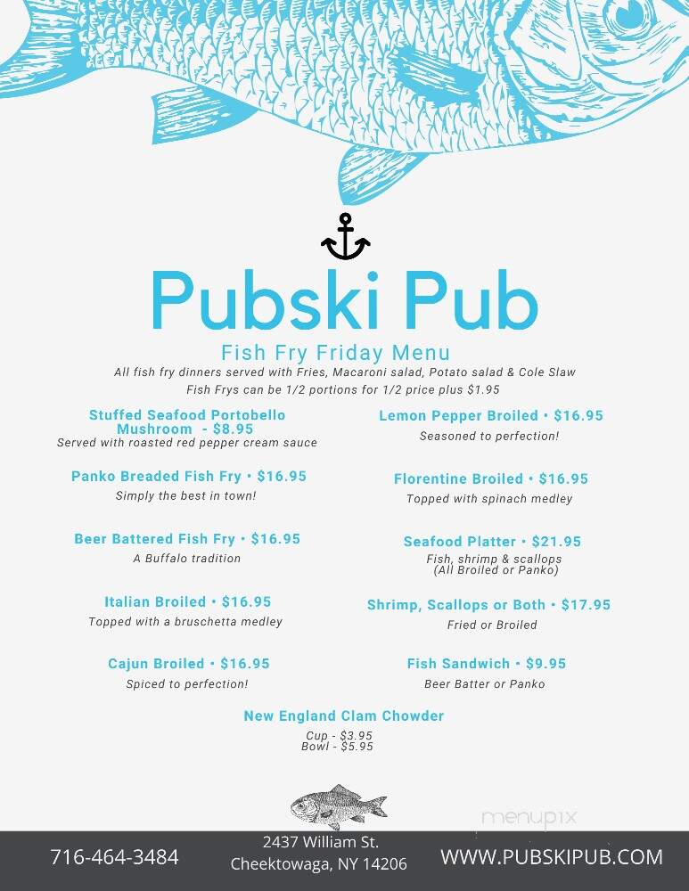 Pubski Pub - Buffalo, NY menu_pic