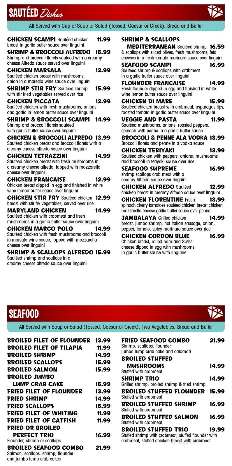 Diamond Grill Restaurant - Salem, NJ menu_pic