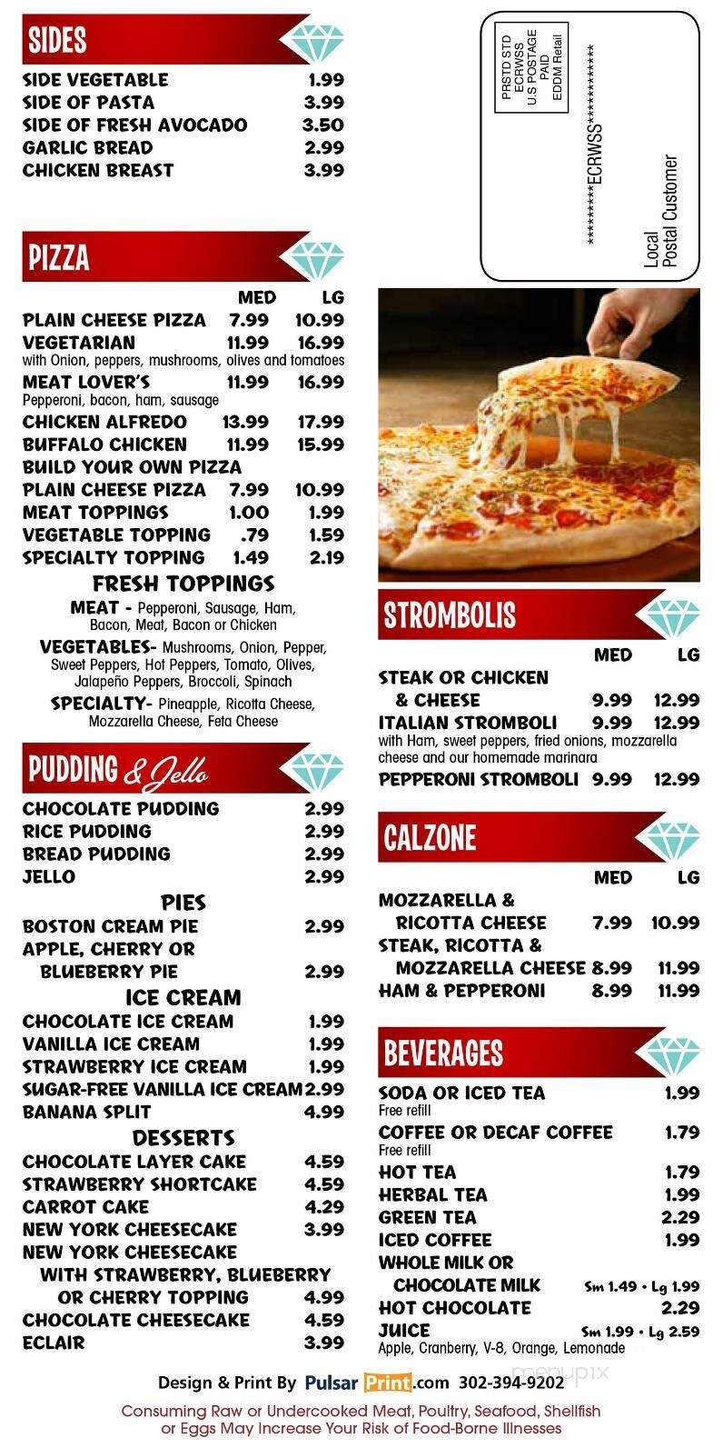Diamond Grill Restaurant - Salem, NJ menu_pic