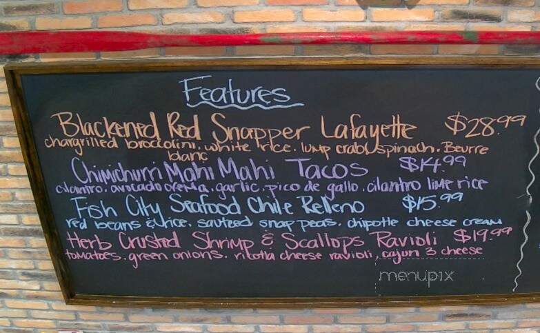 Fish City Grill - Burleson, TX menu_pic