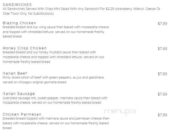 Olde Town Pizzeria - Plant City, FL menu_pic
