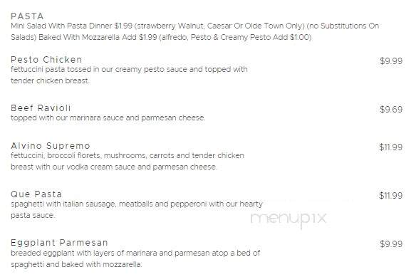 Olde Town Pizzeria - Plant City, FL menu_pic
