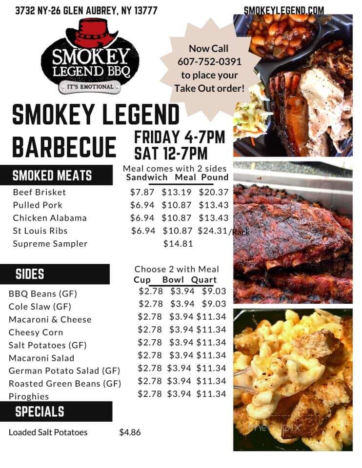 Smokey Legend Gourmet BBQ - Vestal, NY