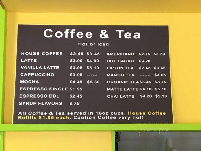 Passion Bakery Cafe - Kapaa, HI menu_pic