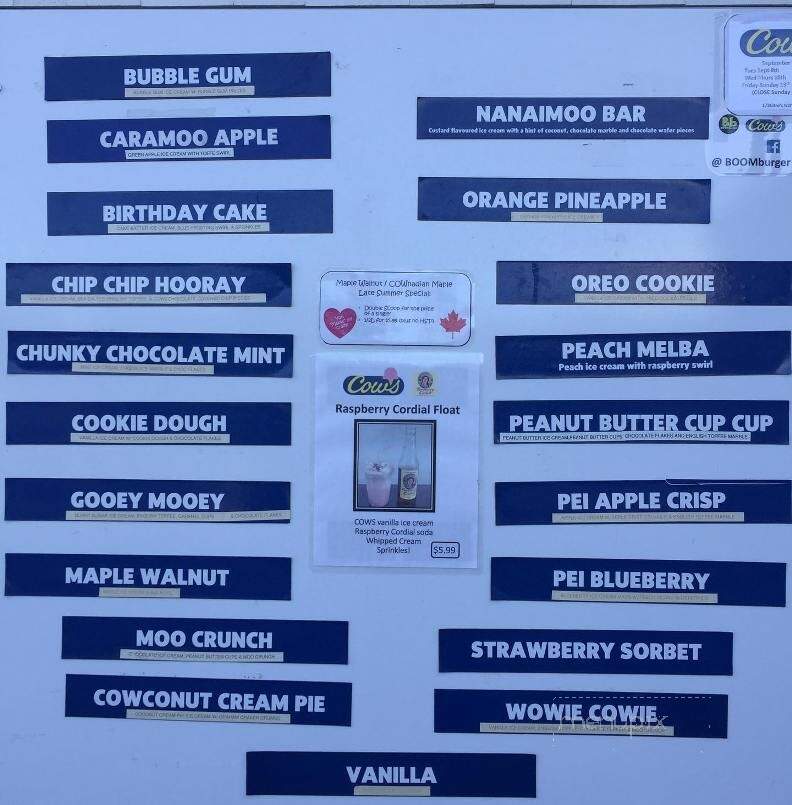 Boom Burger - Bedford, NS menu_pic